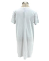 FOCUS FASHION CS373 SHORT SLEEVE DRESS WITH POCKET WHITE