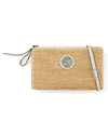 BRIGHTON E53502 CONTEMPO STRAW POUCH NATURAL/WHITE