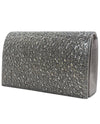 BLOSSOM HB-89Q EVENING BAG WITH STONES PEWTER