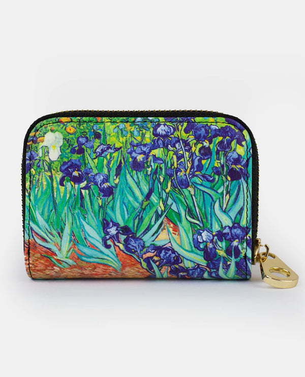 IRISES ZIPPERED WALLET-81002