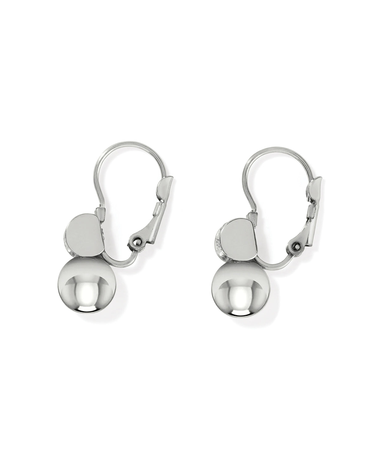BRIGHTON JA9884 MERIDIAN SILVER BALL LEVERBACK EAR Brighton Jewelry