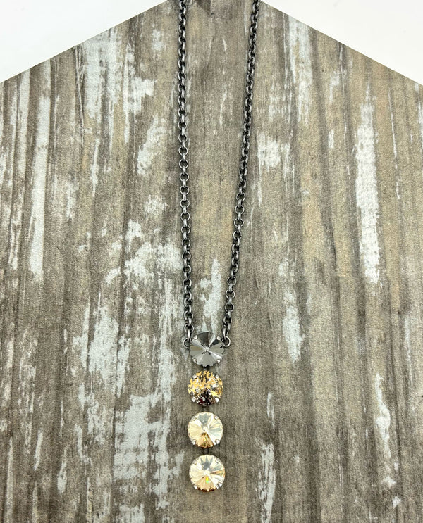 Rachel Marie Designs Karen 12mm Drop Necklace PATINA MIX