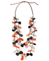 TAGUA LC645 CIELO NECKLACE POPPY/BLACK
