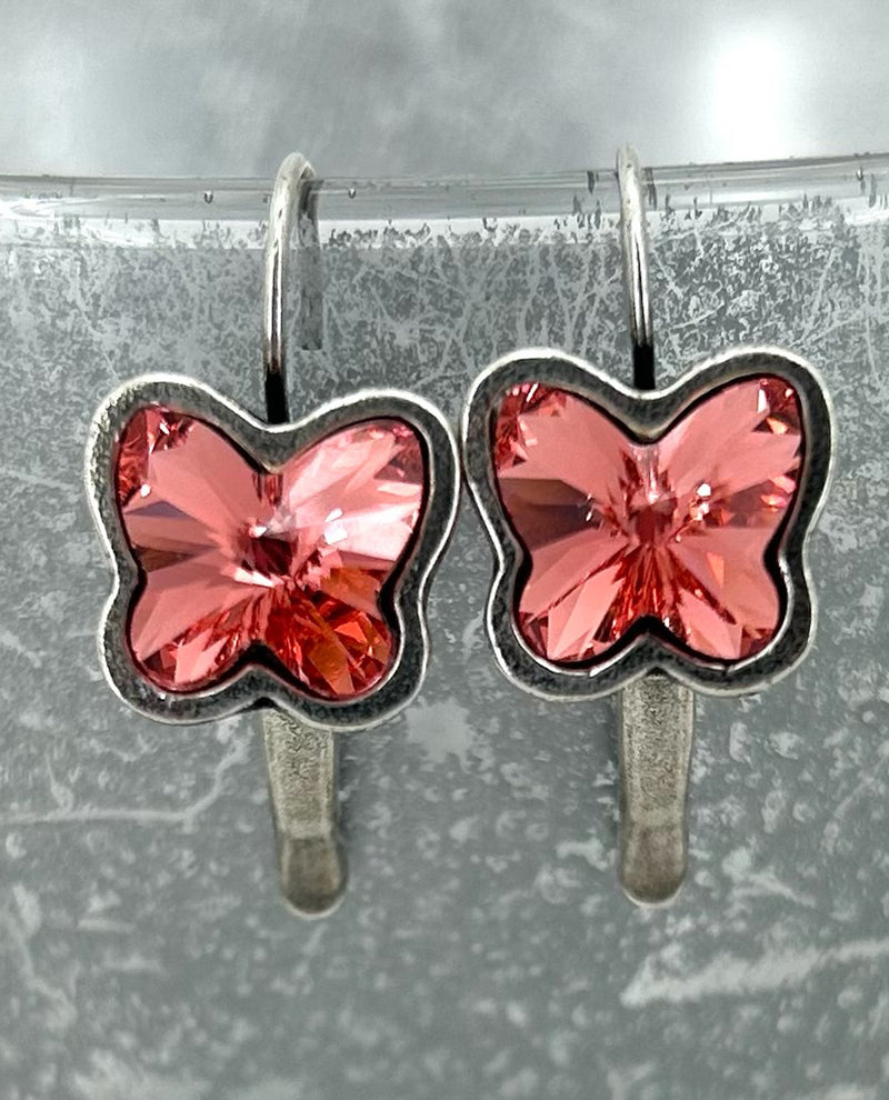 RACHEL MARIE DESIGNS LILY BUTTERFLY EARRING CORAL