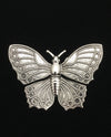 Large Silver Butterfly Brooch