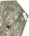 Rachel Marie Designs Penelope Teardrop Crystal Necklace LIGHT AMETHYST