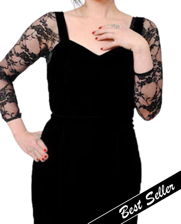 Sleevey Wonders Criss-Cross 3/4 Sleeve Black Jersey Slip-on Sleeves Women's  Arm Sleeves : : Clothing, Shoes & Accessories