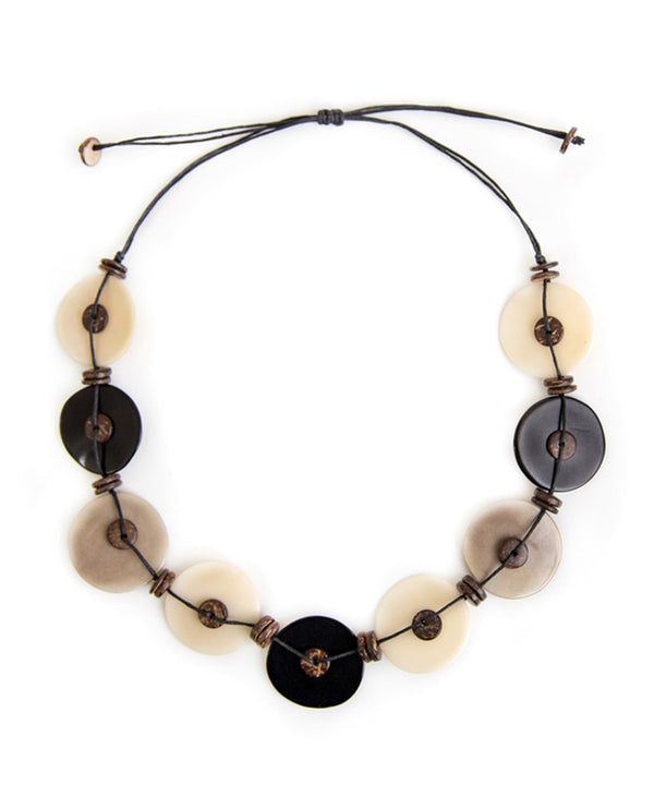 TAGUA SC398 QUINN NECKLACE BLACK COMBO